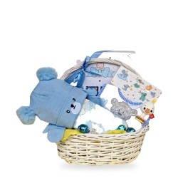 Little Bear – blue baby boy basket
