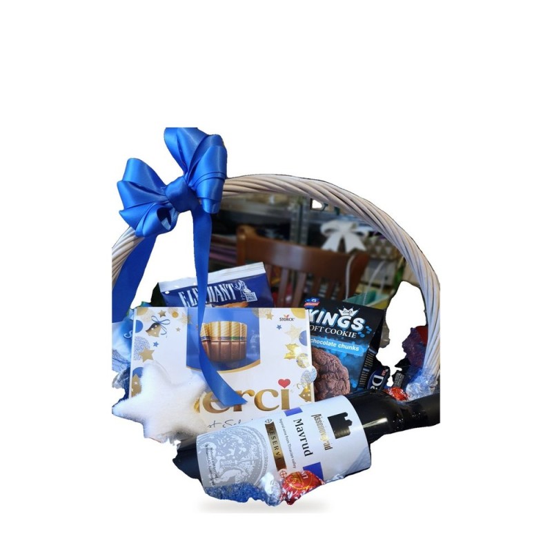 Blue Christmas – basket with Asenovgrad Mavrud, merci and Kings