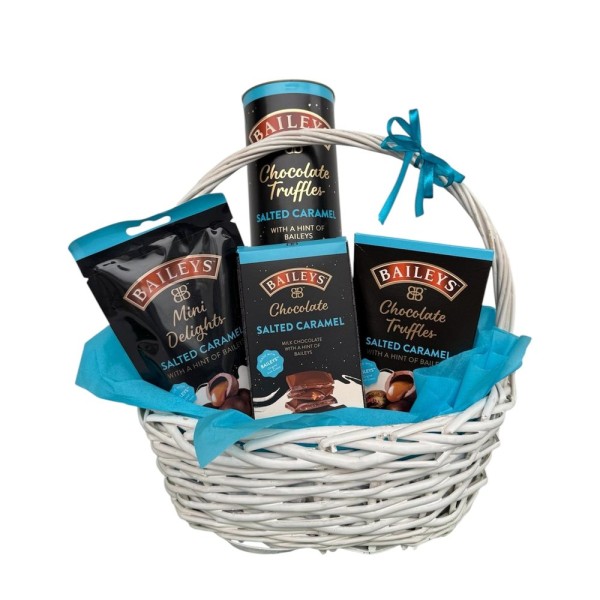 Солен карамел – кошница с шоколадови изкушения Baileys