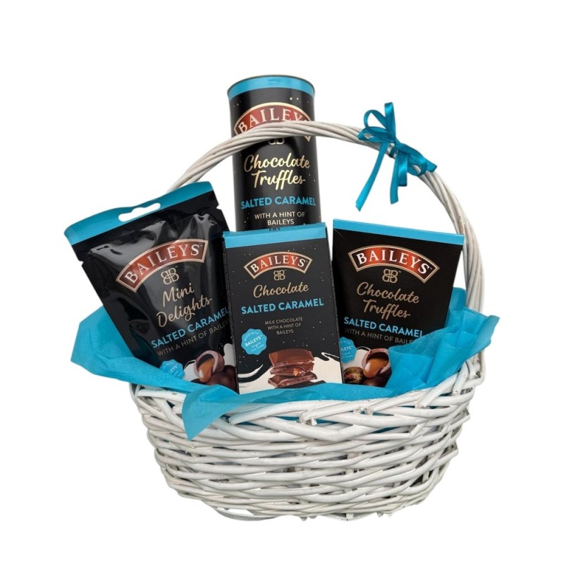 Солен карамел – кошница с шоколадови изкушения Baileys