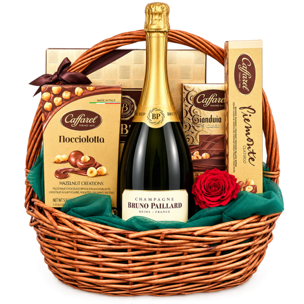 Piedmont Gold – luxury gift basket with Bruno Paillard champagne