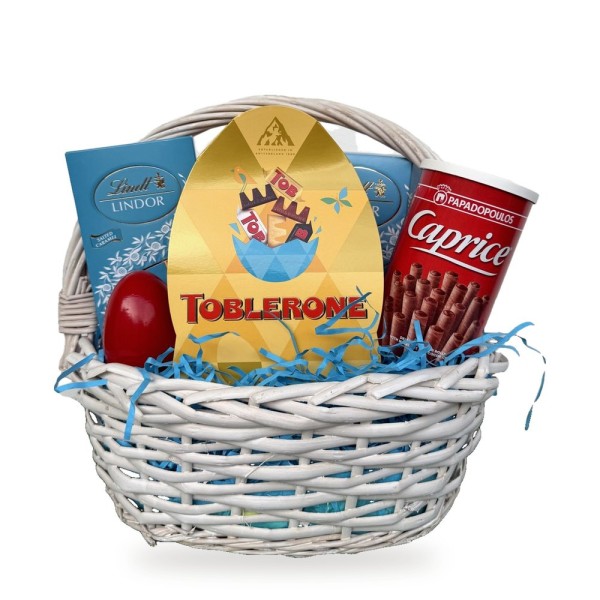 Великденско яйце Toblerone – кошница с Lindor и Caprice